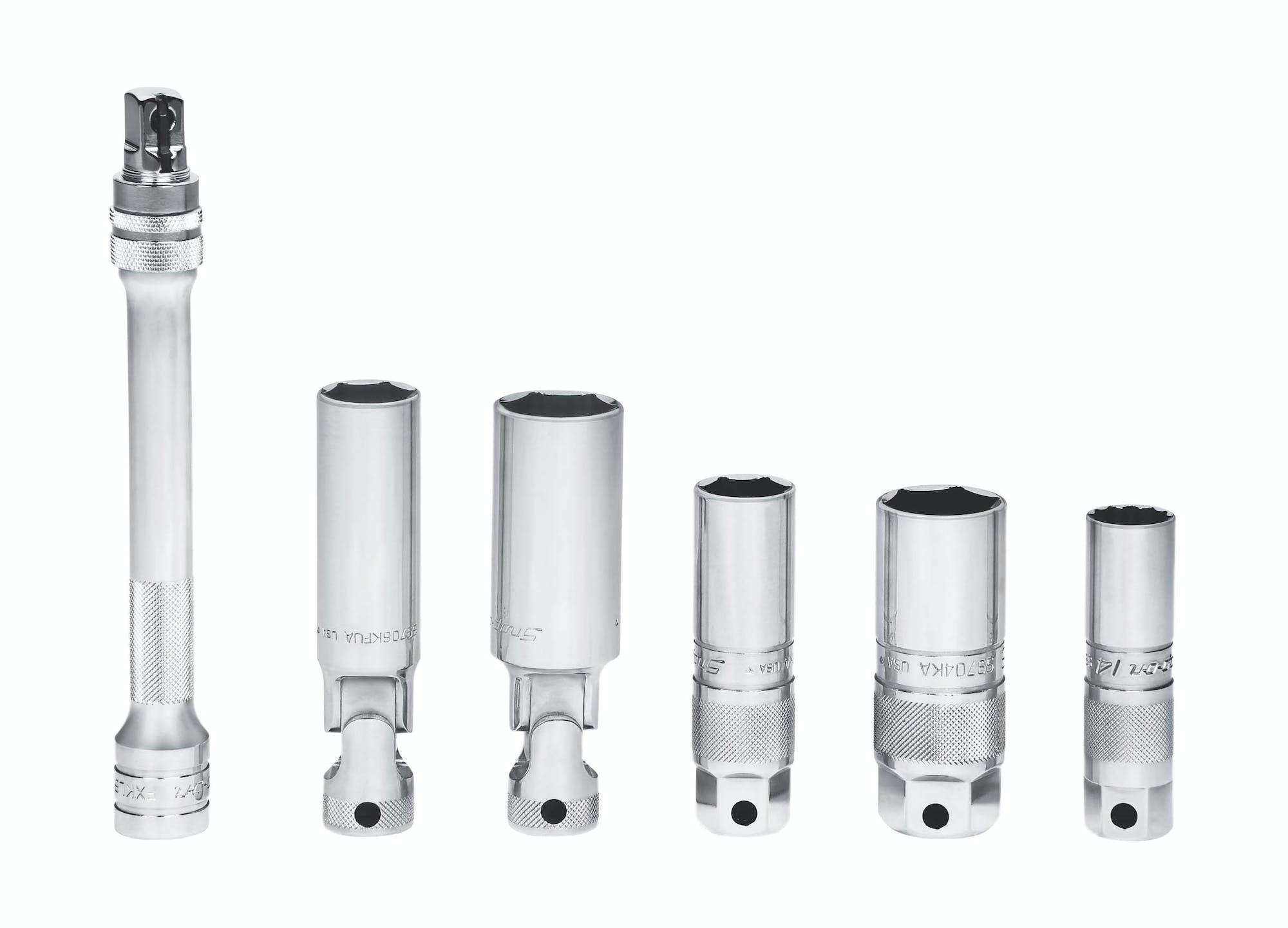 6 Pc 3/8" Drive Essential Spark Plug Socket Set 206ESSPKPLG SnapOn