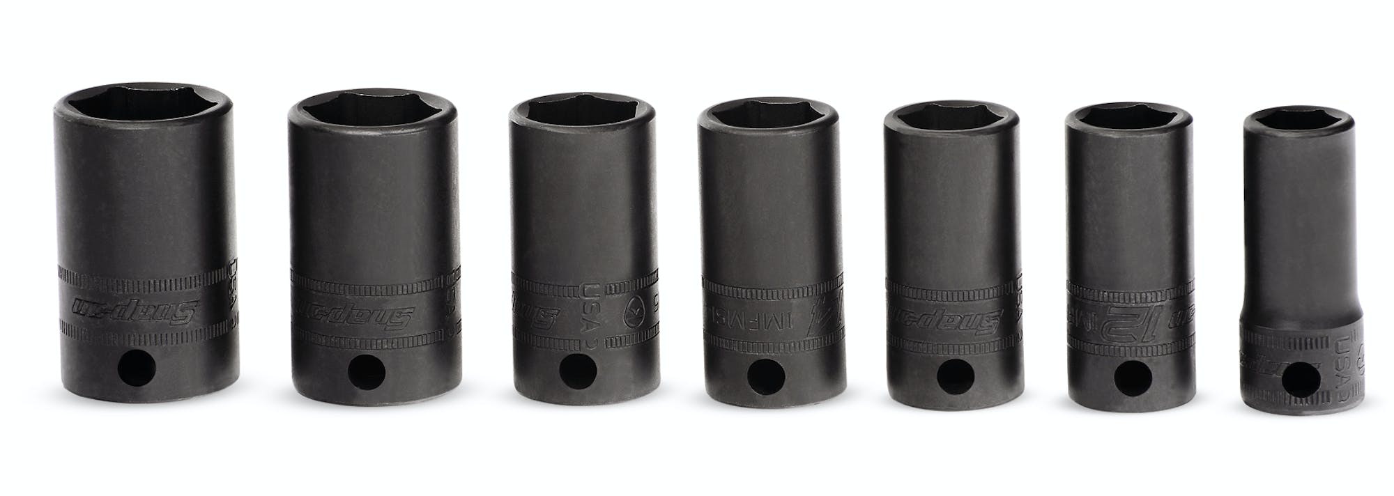 7 Pc 3/8" Drive 6-point Metric Flank Drive® Semi-deep Impact Socket Set ...