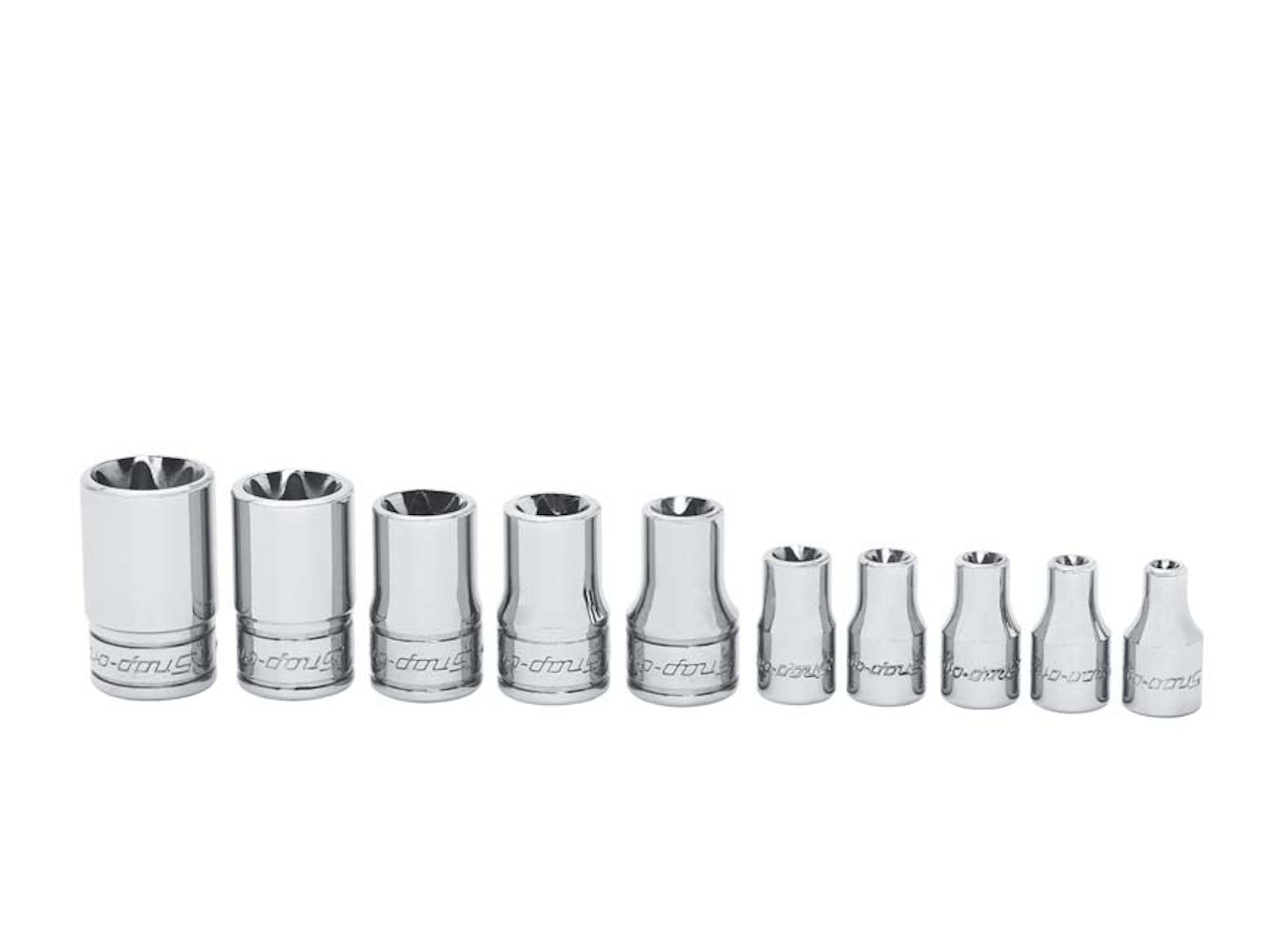 10 Pc Combination Drive Torx® Shallow Socket Set (e4-e18) - 210AFLEY ...