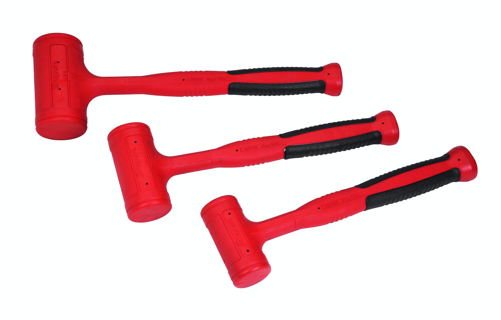 3 Pc Soft Grip Dead Blow Hammer Set (red) HBFE103 SnapOn Viet Nam