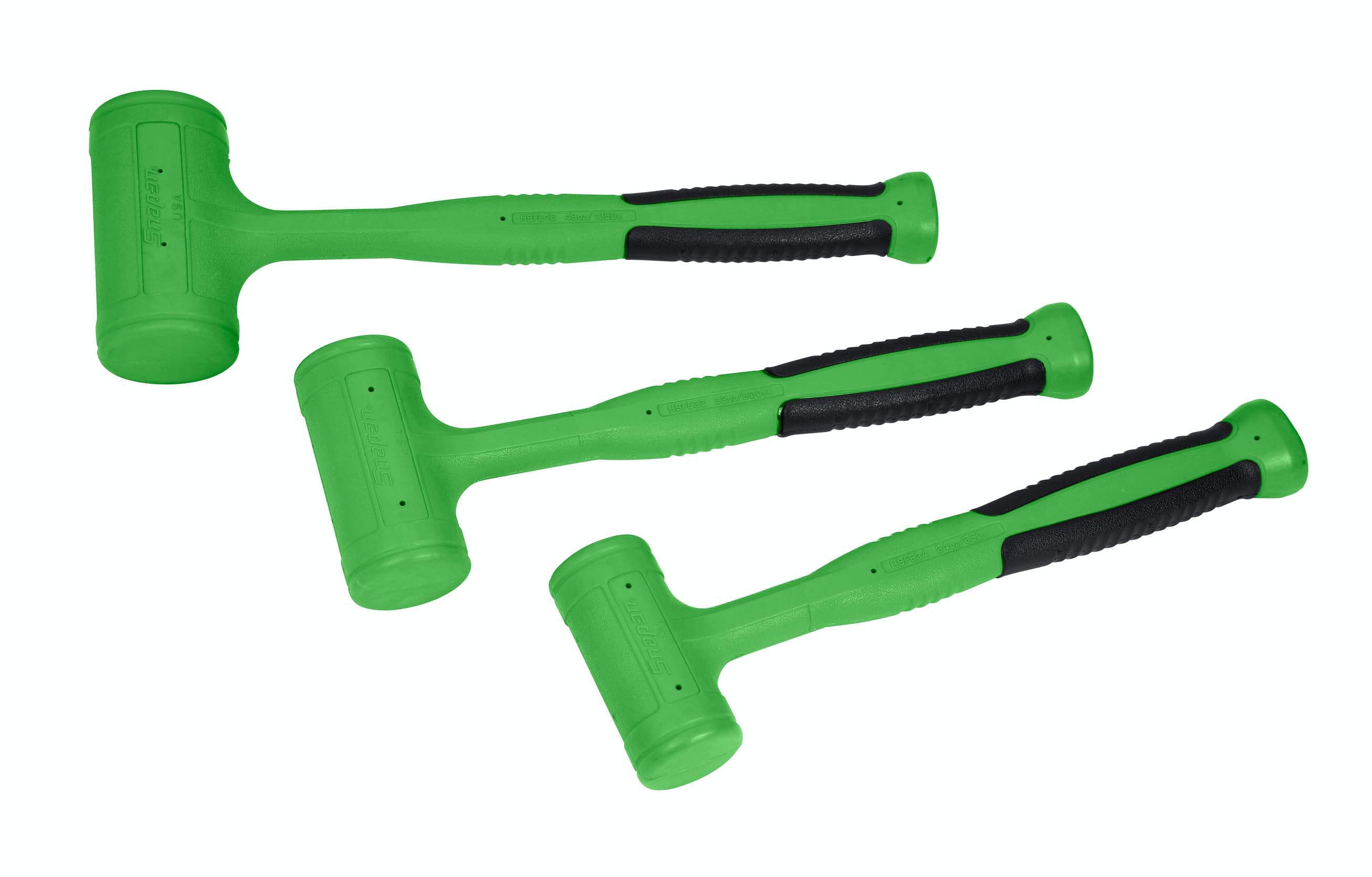 3 Pc Soft Grip Dead Blow Hammer Set (green) HBFE103G SnapOn Viet Nam