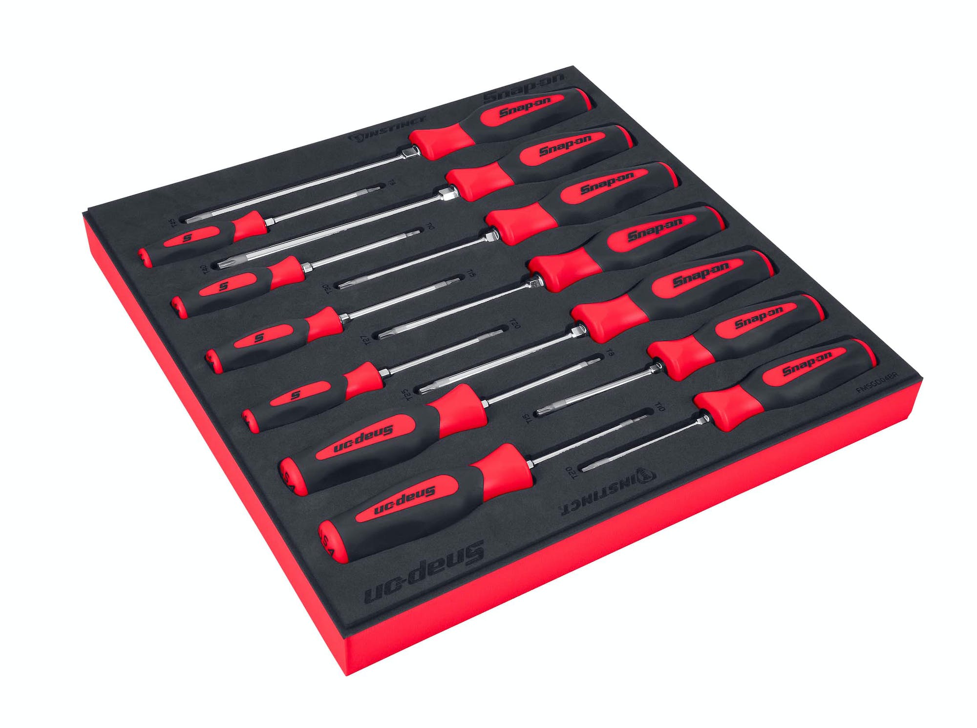 13 Pc Torx® Instinct® Soft Grip Combination Screwdriver Foam Set (red) -  SGDTX130BFR