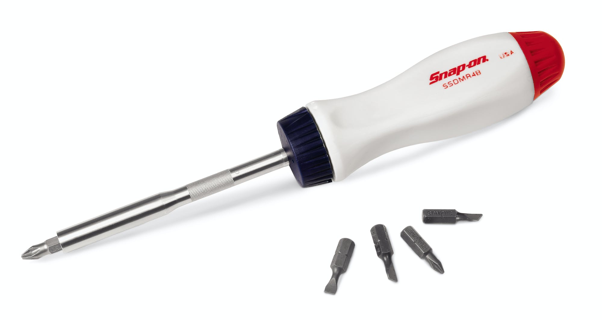 83/4" Ratcheting Standard Screwdriver (red, White And Blue