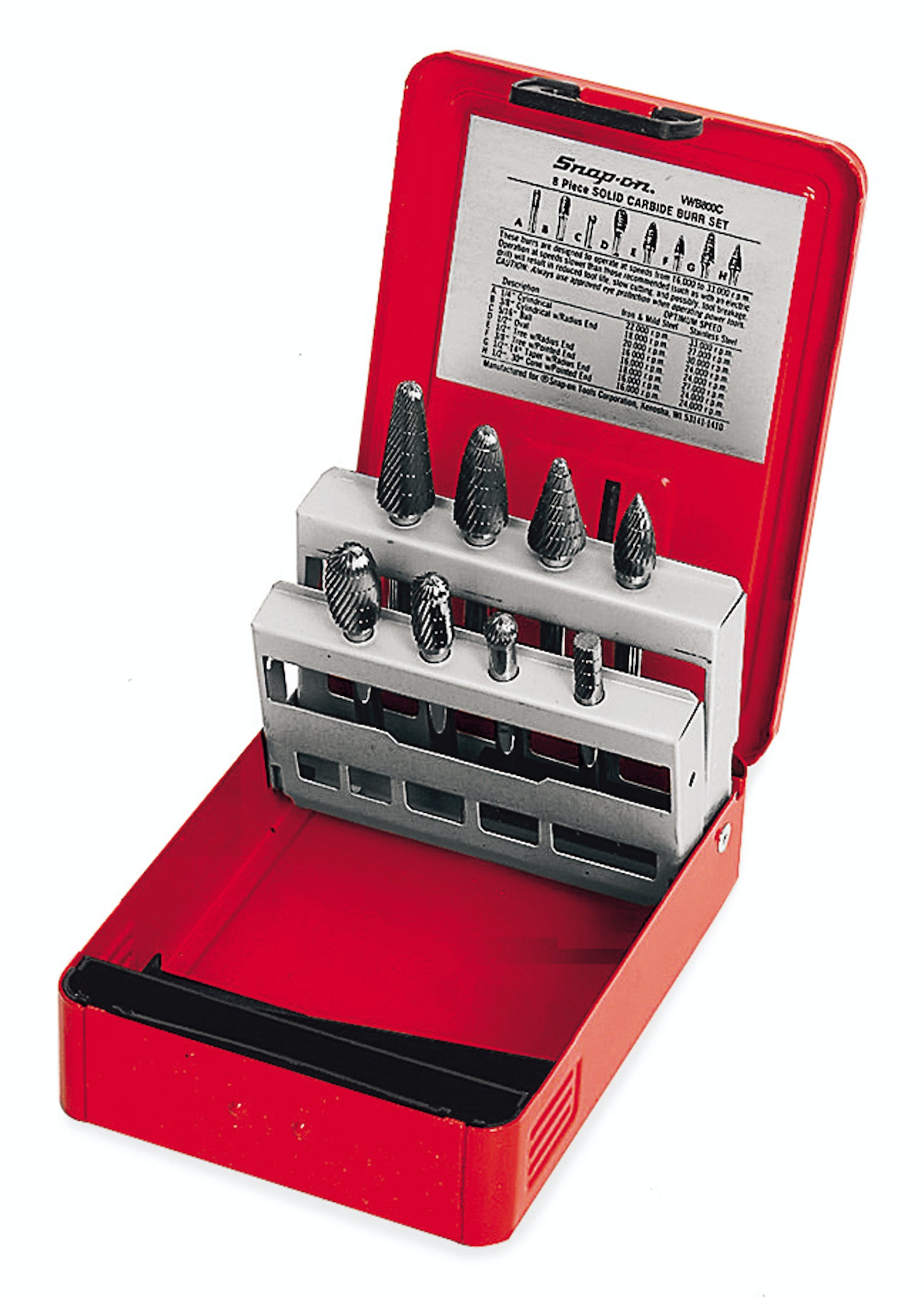 8 Pc Carbide Burr Set VWB800D SnapOn Viet Nam