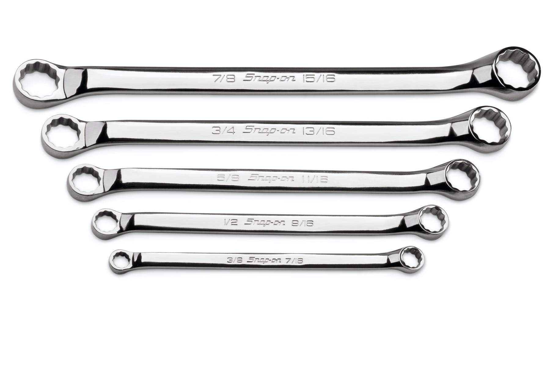 5 Pc 12point Sae Flank Drive® 10° Offset Box Wrench Set XB605A