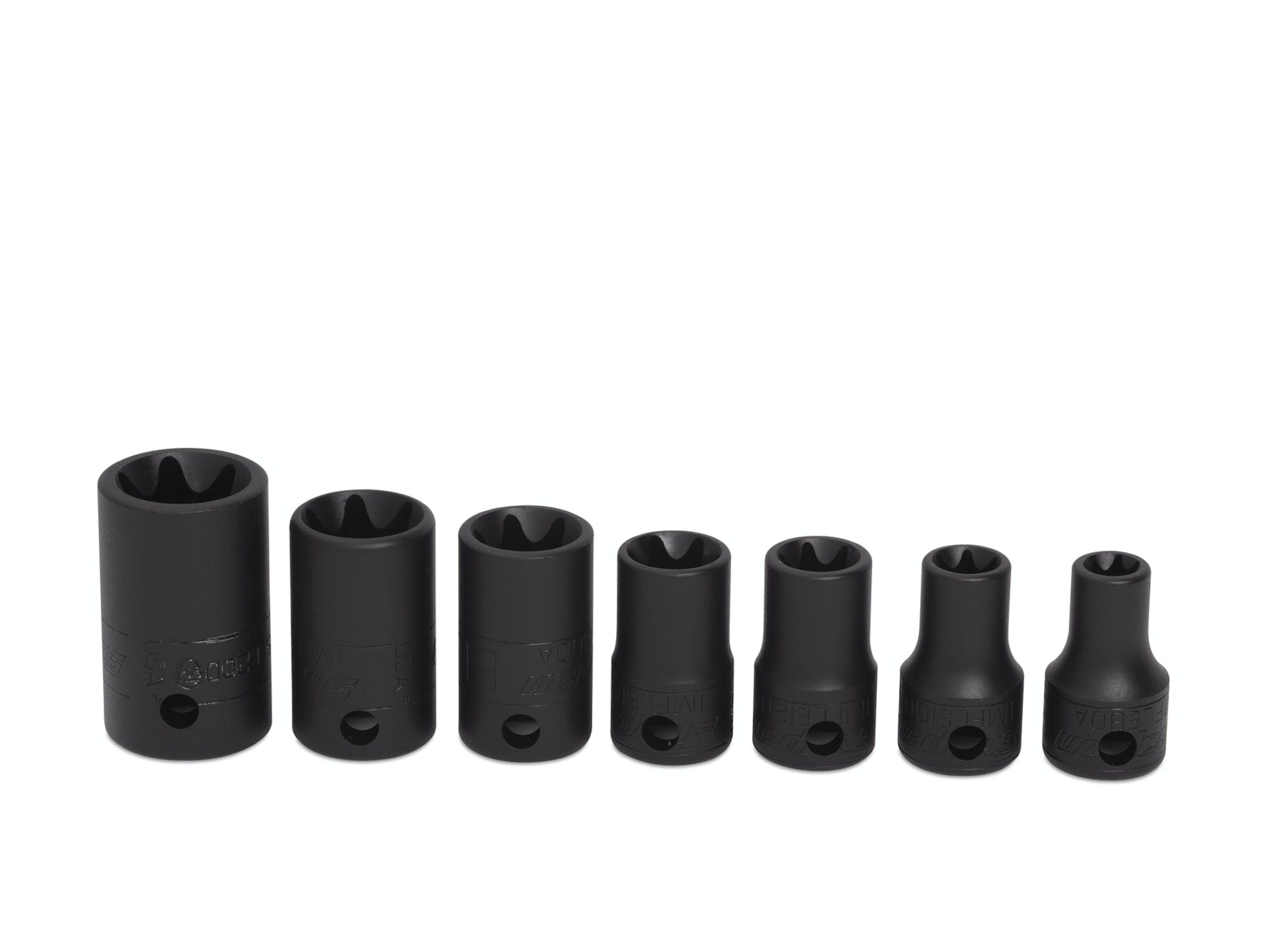 7 Pc Combination Drive Torx® Shallow Impact Socket Set (e8e20