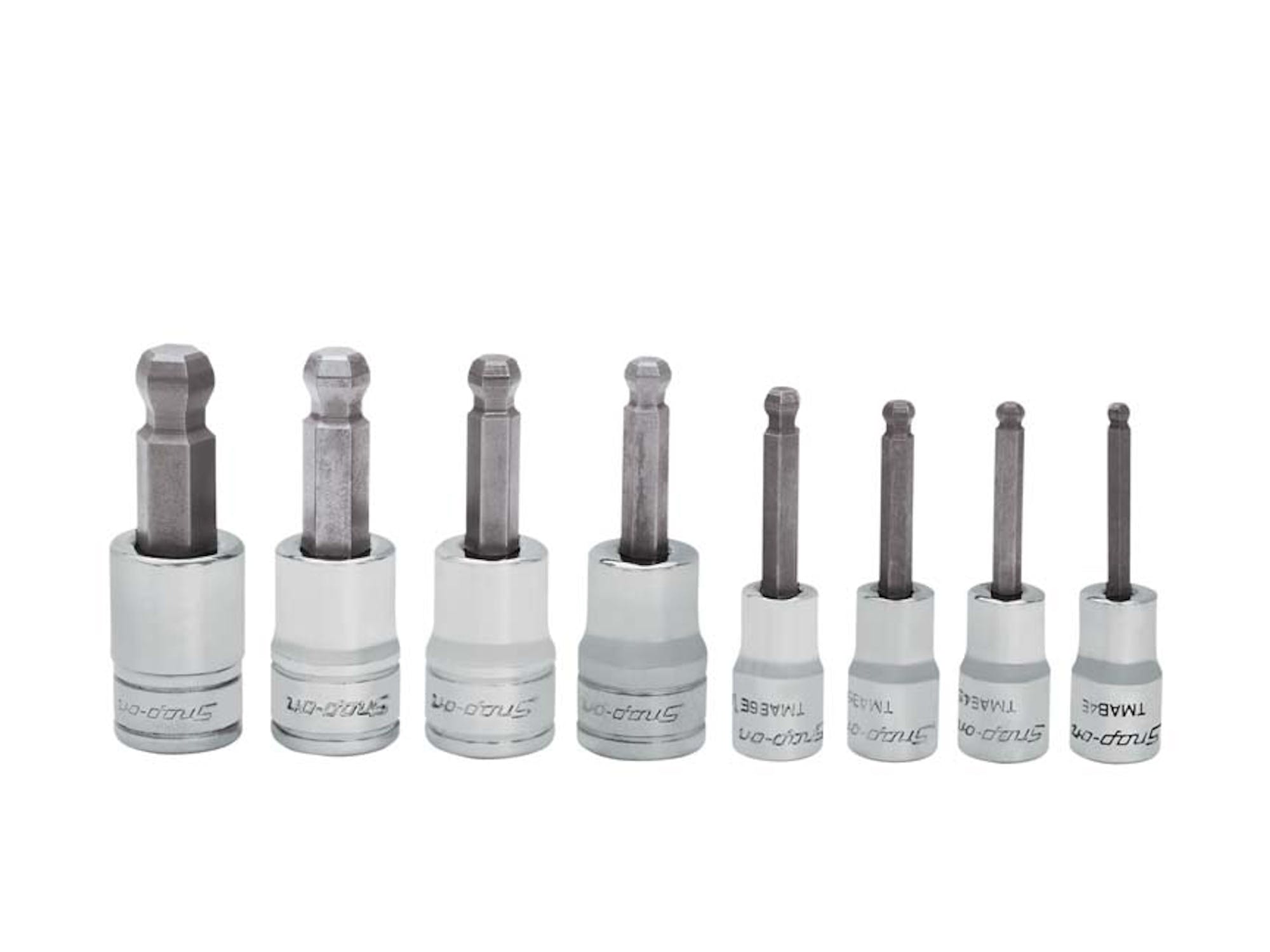 8 Pc Combination Drive Sae Standard Ball Hex Bit Socket Set (1/8-3/8 ...