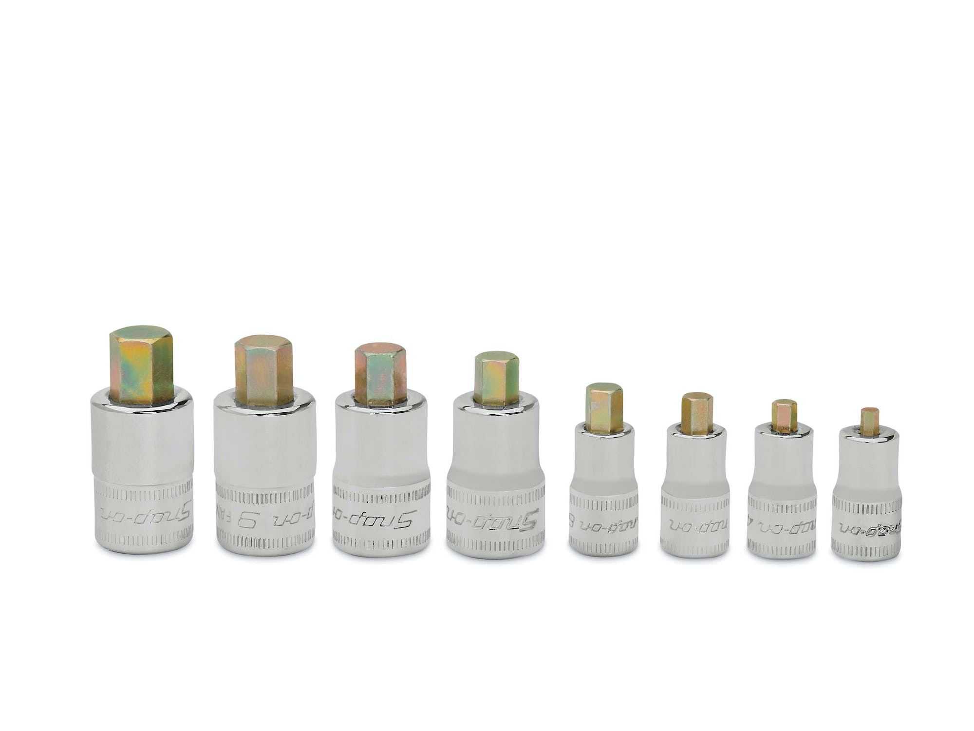 Nested Socket Driver 8 Pc Combination Drive Metric Hex Bit Stubby Socket Driver Set (3-10 Mm ...