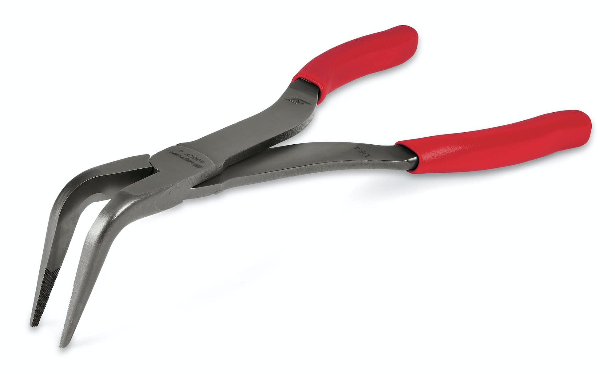 91/2" 90° Bent Needle Nose Pliers (red) 490CF SnapOn Viet Nam