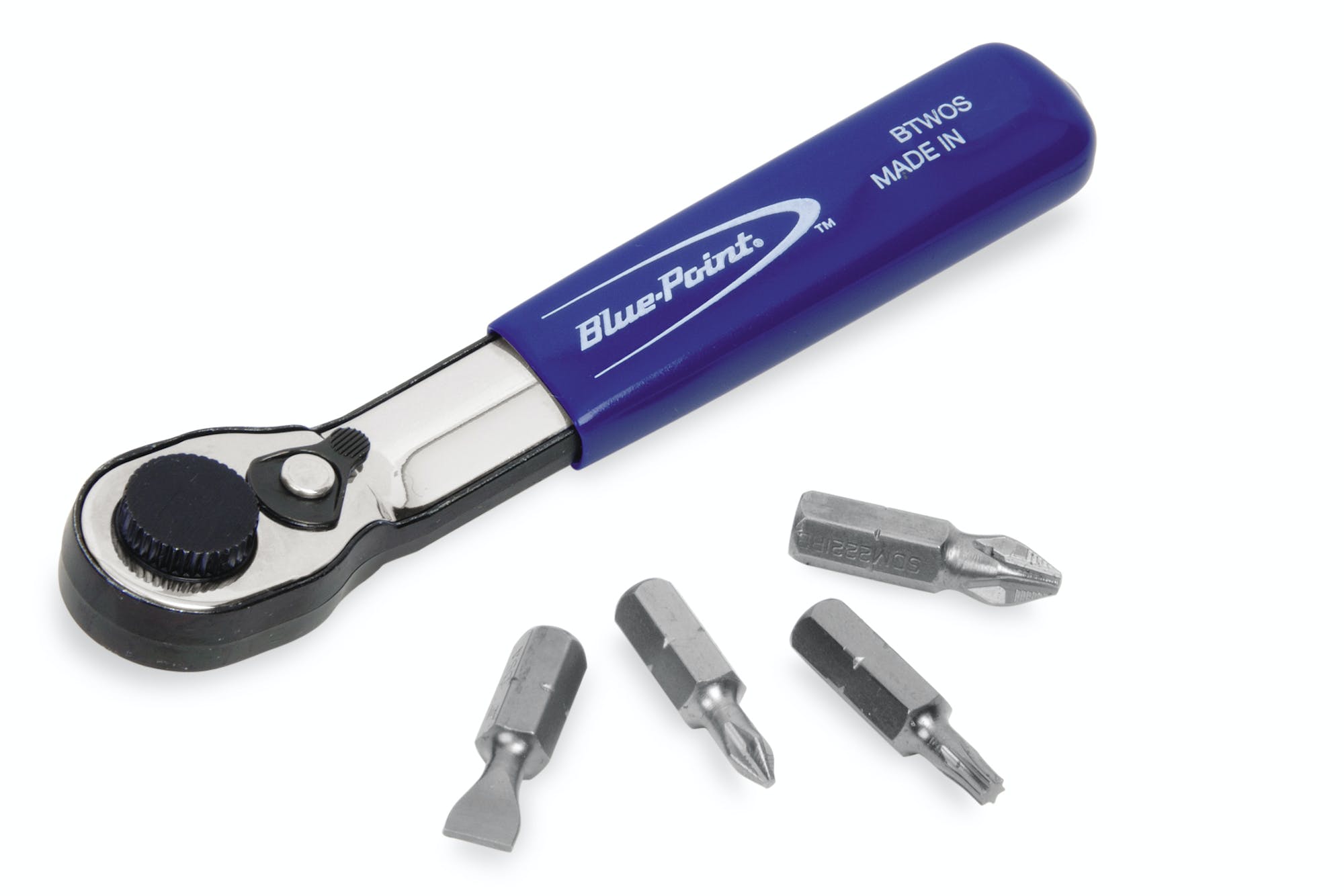 5 Pc Bit Miniature Ratcheting Handle Set (bluepoint®) BTWOSK Snap