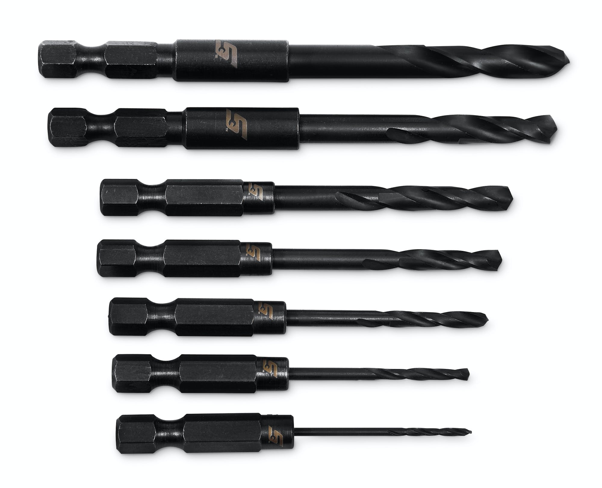 7 Pc Hex Shank Machine Screw Length Drill Bits Set DBH7B SnapOn Viet Nam
