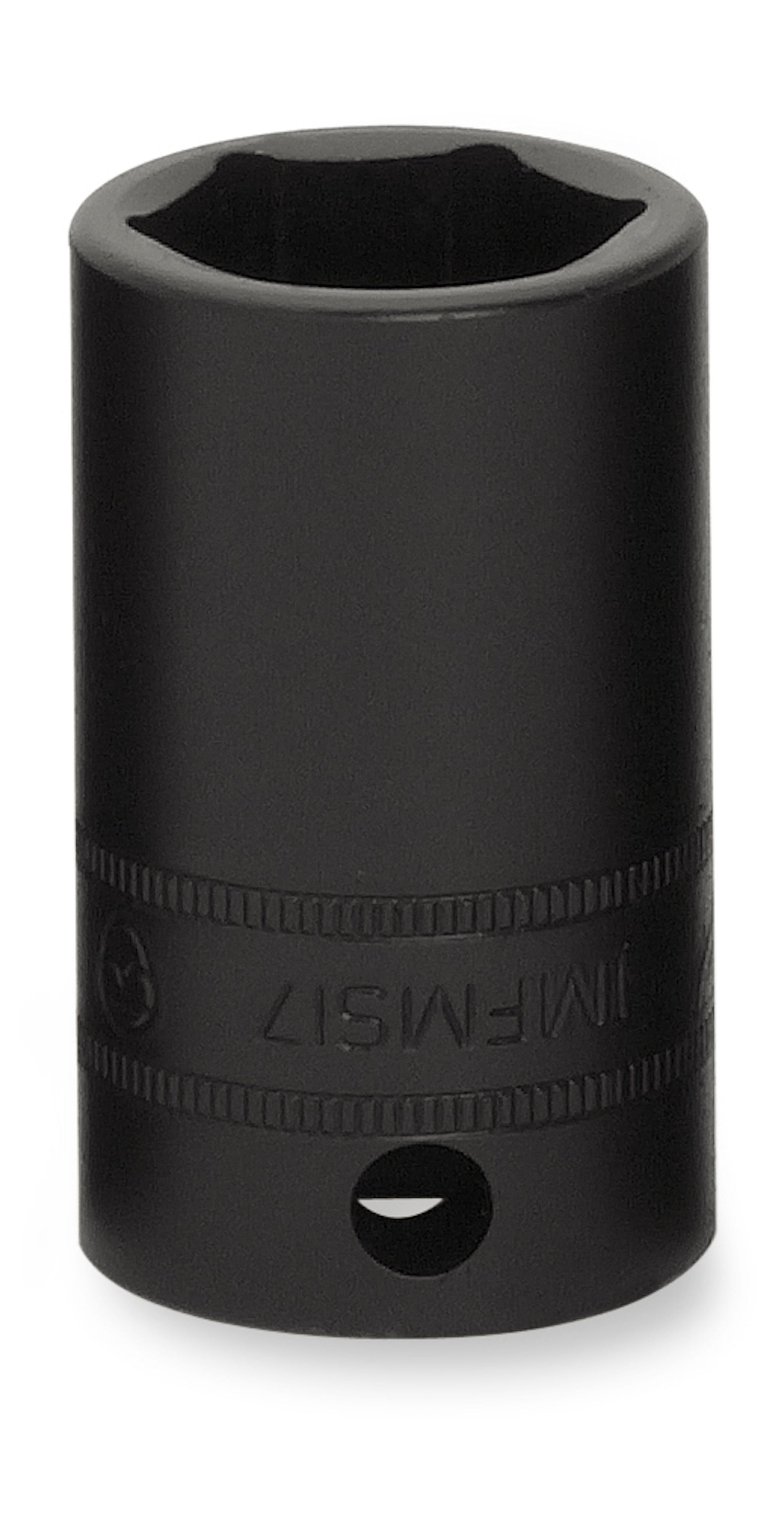 3/8" Drive 6point Metric 17 Mm Flank Drive® Semideep Impact Socket