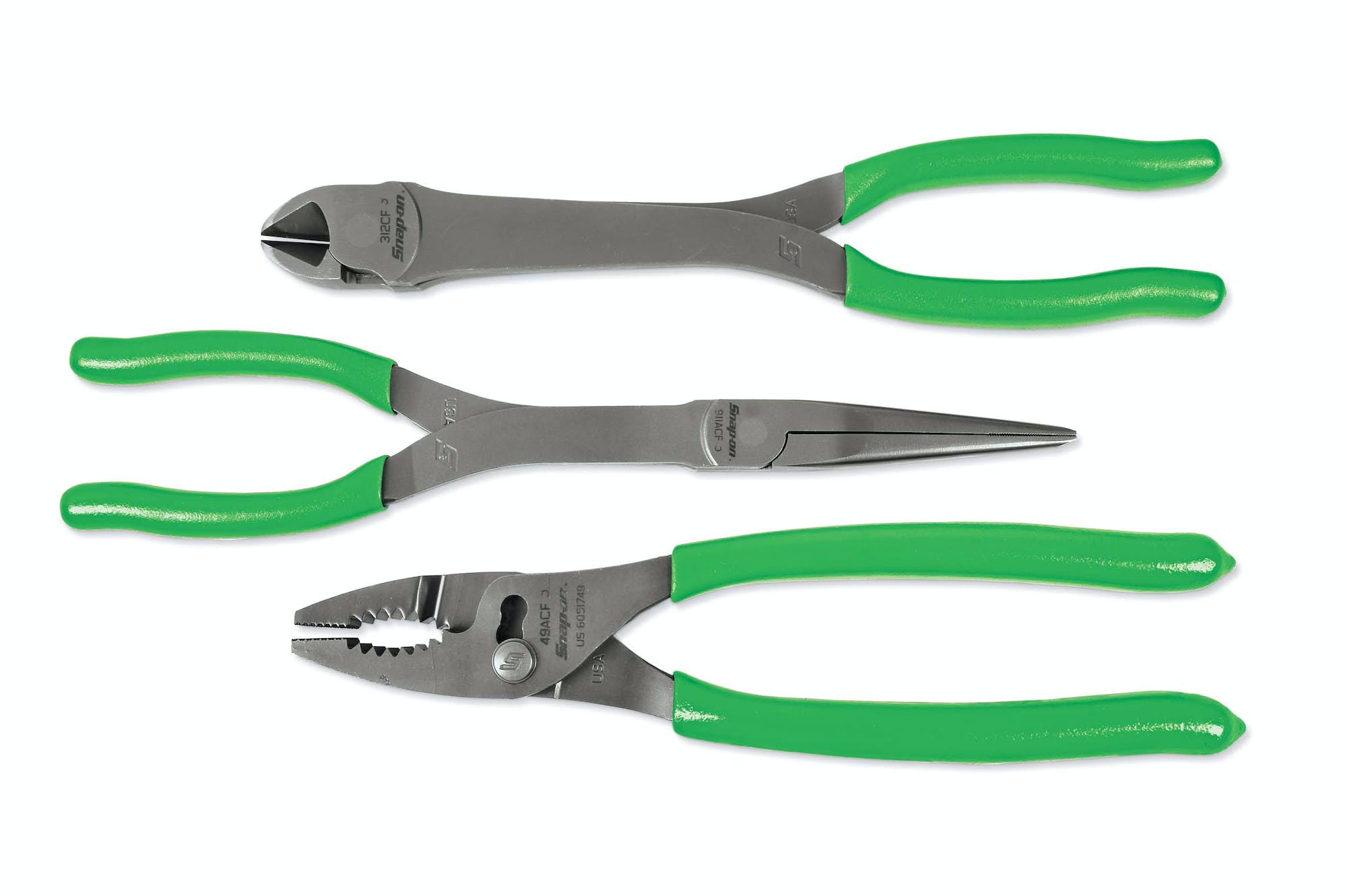 Snap 330 3 Pc Heavy-duty Pliers Set (green) - PL330ACFG – Snap-On Viet Nam