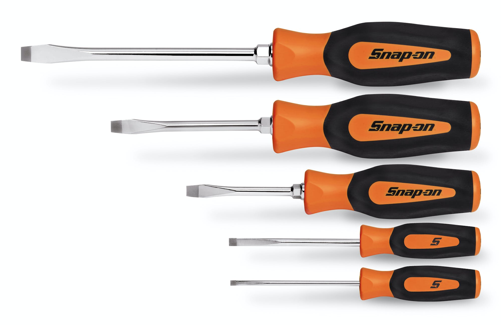 5 Pc Flat Tip Instinct® Soft Grip Screwdriver Set (orange) SGDS50BO