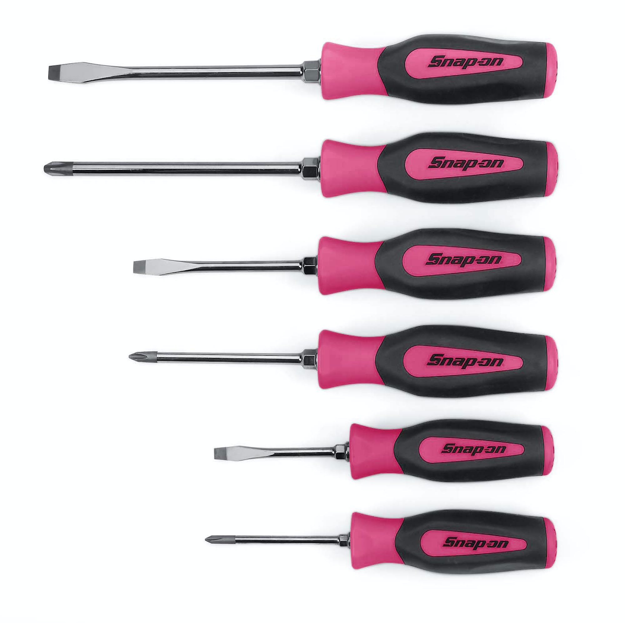 6 Pc Combination Instinct® Soft Grip Screwdriver Set Pink Sgdx60bpm 6358