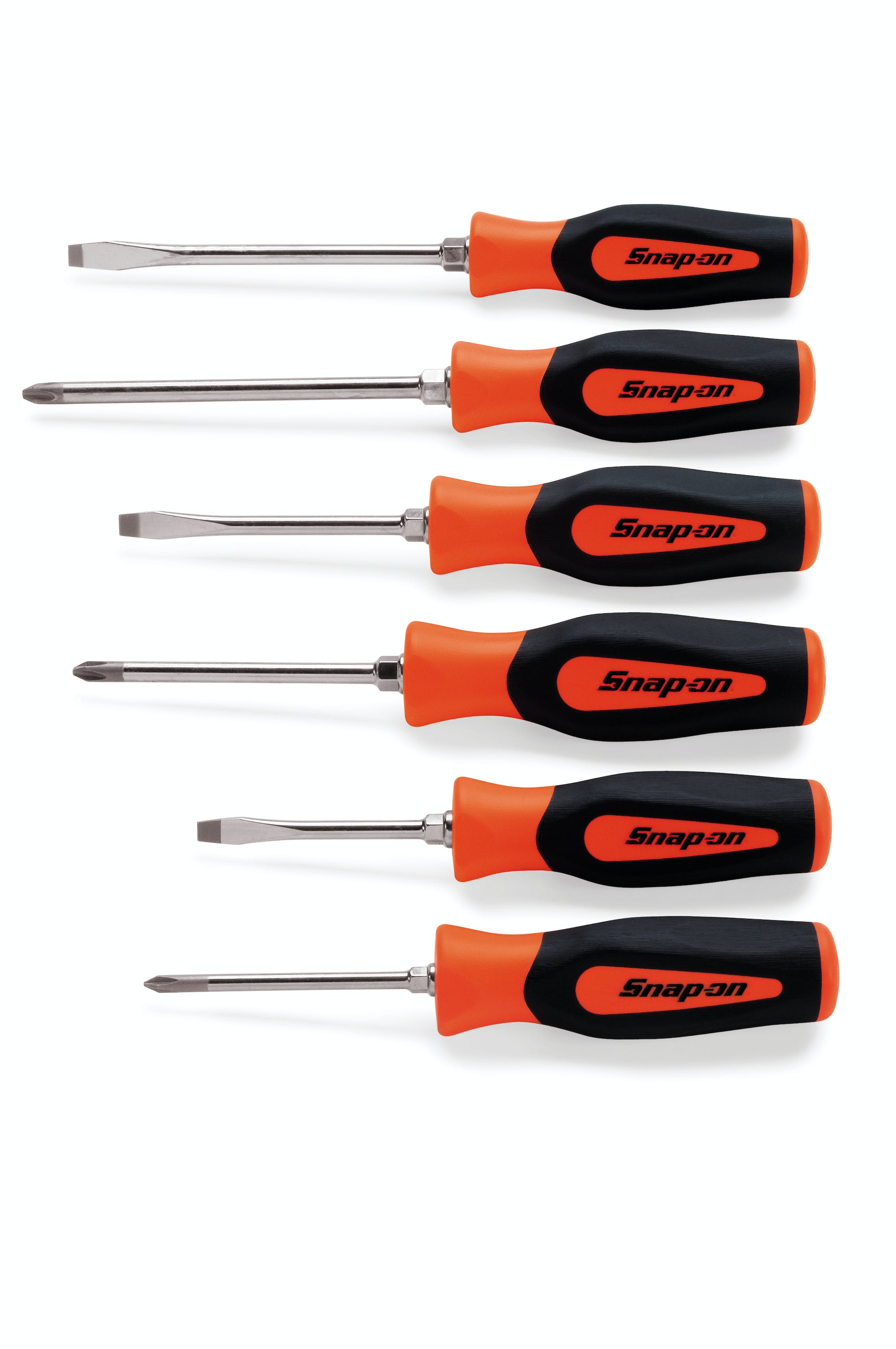 6 Pc Instinct® Combination Hard Grip Standard Screwdriver Set (orange ...